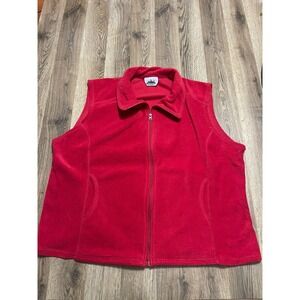 Metropolitan Vest, Men's Size XXL, Red, Full Zip, Sleeveless